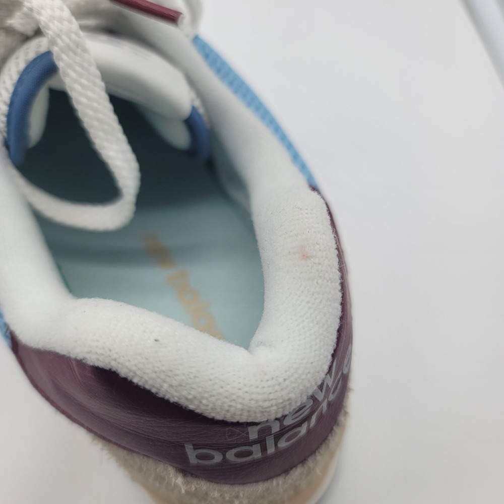 New Balance 574 U574SPR Blue Burgundy Sneakers Shoes NWOB Men's 10 - Picture 8 of 11